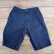 Carters Boys Navy Blue Chino Shorts Size 8 Cotton Twill Uniform School Casual