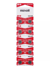 10 Maxell Alkaline LR1130 189 Batteries 1.5V Button Cell AG10
