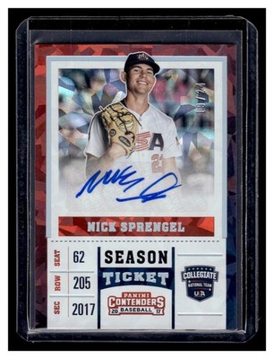 Sprengel, Nick - 2017 Elite Extra Edition/Contenders - Autograph - 19/24