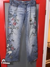 Vintage Y2K Roberto Cavalli Forget Me not Jeans Size XL