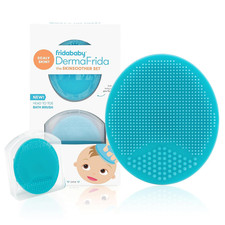 Frida Baby Dermafrida the Skinsoother Baby Bath Brush, Cradle Cap Brush for Babi