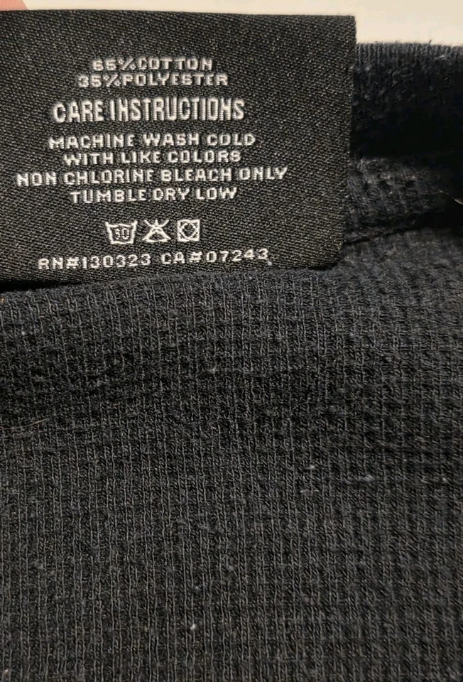 Zoo York Y2K Skate 00s Hombre Blanco y Negro Manga Larga Camiseta Térmica LG Foto 4 de 4