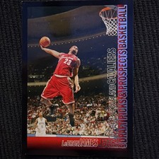 2005-06 BOWMAN CHROME LeBRON JAMES CARD NO. 23 CLEVELAND CAVALIERS LAKERS