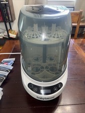 Baby Brezza Electric Baby Bottle Sterilizer and Dryer Removable Tray, White/Gray