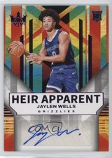 2024 Panini Court Kings Heir Apparent Violet /49 Jaylen Wells #HA-WEL Auto x2o