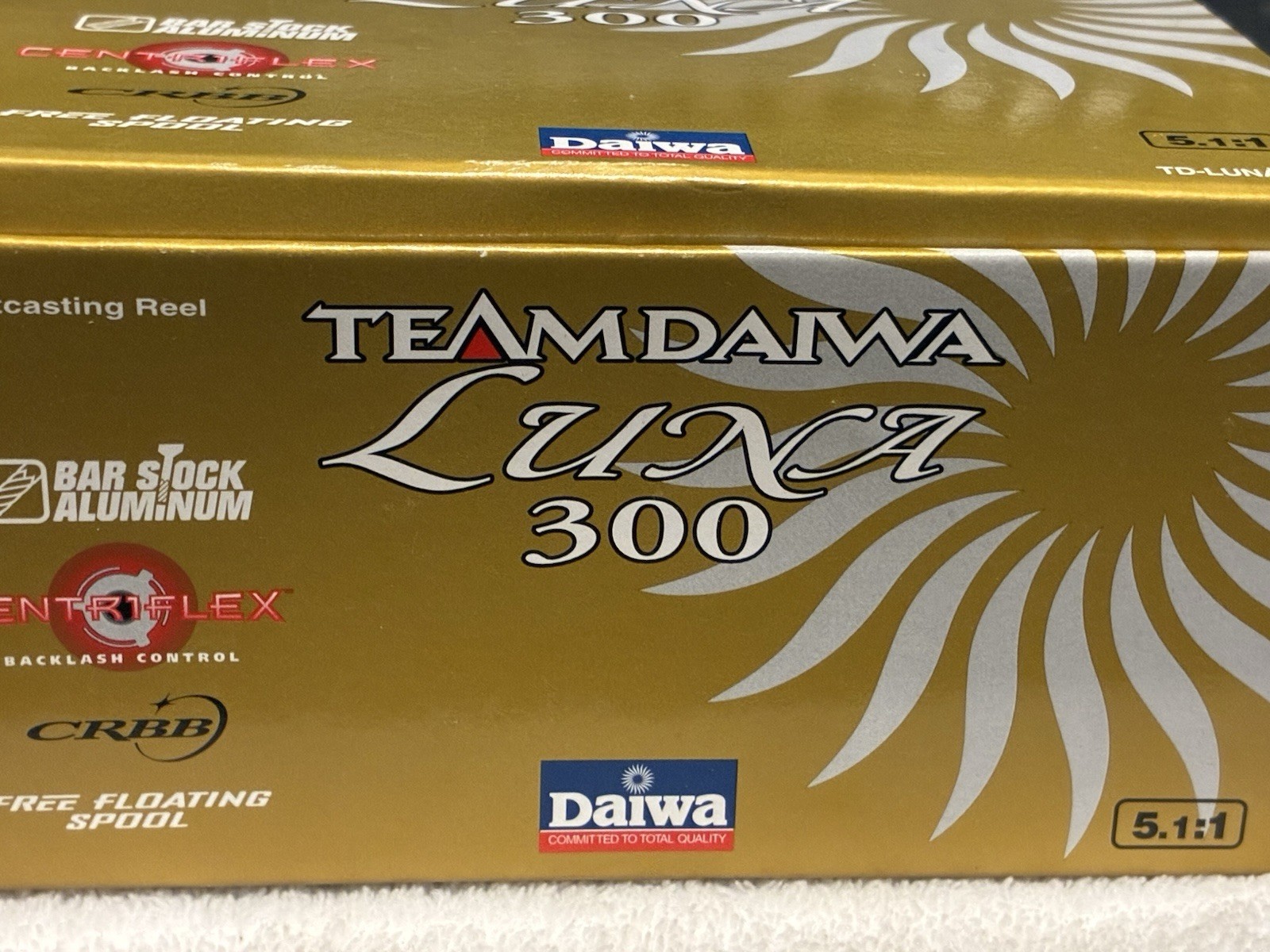 Team Daiwa Luna 300 Baitcasting Fishing Reel Excellent in Box w/paperwork & Oil