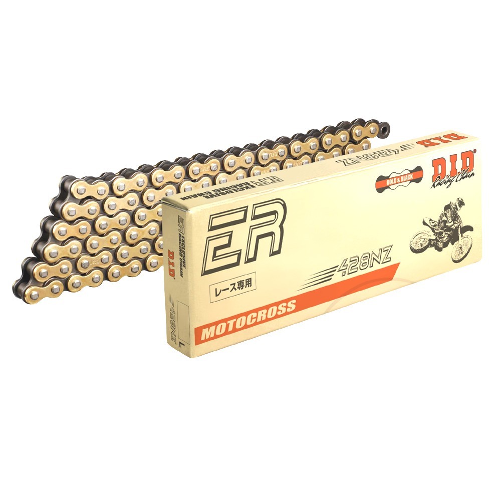 DID Non O-Ring Chain Gold Black 428 NZ 118 Fit Kawasaki KE 125 1976-1982