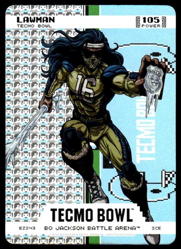 Bo Jackson Battle Arena Tecmo Bowl LAWMAN Endzone Ice 105 PWR TREVOR LAWRENCE