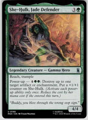 She Hulk Jade Defender 188 Marvel Super Heroes Magic the Gathering