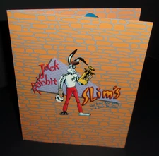 Rare Promo Jack Rabbit Slims Mini Menu Pulp Fiction 