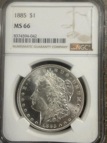 1885 NGC MS66 Morgan Silver Dollar