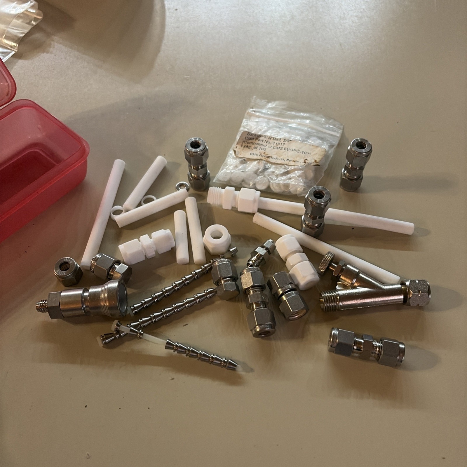 Big Lot Of Sweglok Stainless Still Fittings Compression Mixed