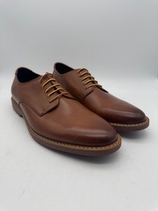 BRAND NEW 14th & Union Brown Leather Dress Shoes Men Sz 10 M Oxfords Zshosam Mens Oxfords Lace Up Dress Shoes Wedding Lightweight  main image 2