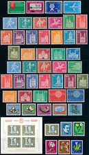SCHWEIZ 1960, Jahrgang mit Block 17 komplett tadellos postfrisch, Mi. 111,-