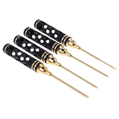 4 stücke carbon stahl hex schraubenzieher 1,5 / 2,0 / 2,5 / 3,0 rc spielzeug