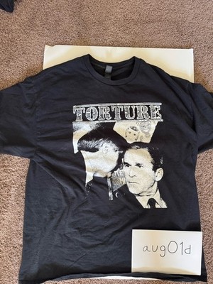 torture 2025 ''the daze tour'' george bush meme t shirt - black