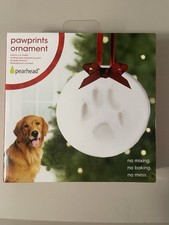 Paw Print Christmas Ornament: Clay Imprint, No Mixing, No Baking, No Mess