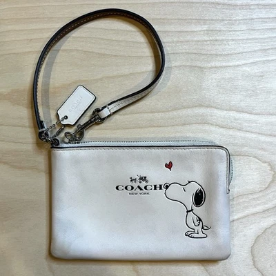 Coach Snoopy Zip Leather Exterior Bags & Handbags for Women for
