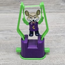 Chuck E Cheese Gymnast Mouse Toy CEC Entertainment Purple Green Figure Toy