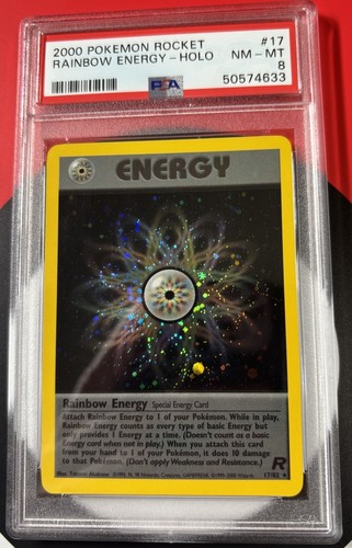 Rainbow Energy (Unlimited) graded PSA 8 for sale on eBay