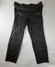 Torrid Black Ankle Leggings Plus Size 3 Polyester Spandex Elastic Waist Stretch