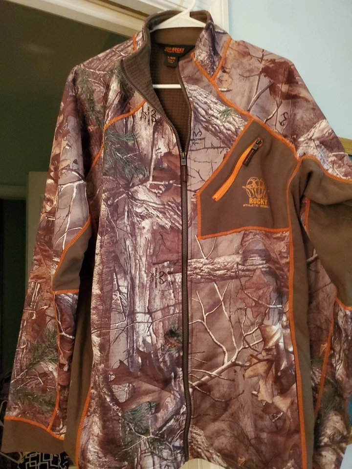 Men’s Rocky Realtree Camo Hunting Coat Jacket Fleece Mid Weight NEW NWT Large LG - Image 2 of 4