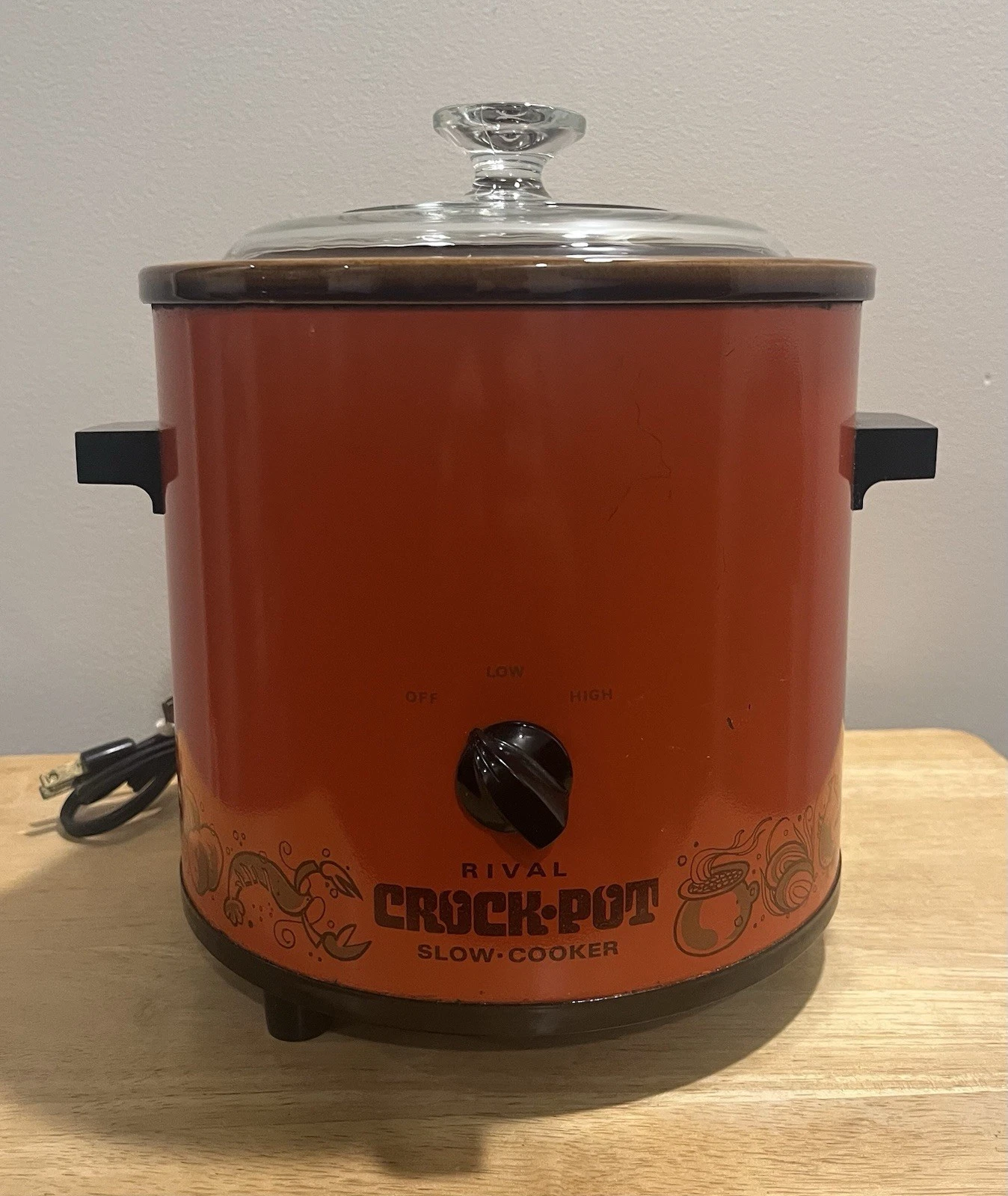 Vtg 1970 Rival Crock pot Slow Cooker Server 3100/2 Red Orange Glass Lid 3.5qt
Opens in a new window
