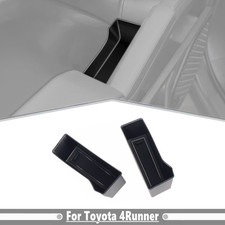 Soporte de bandeja de caja de almacenamiento con manija de puerta lateral reposabrazos de coche 2P para Toyota 4Runner 2025+
