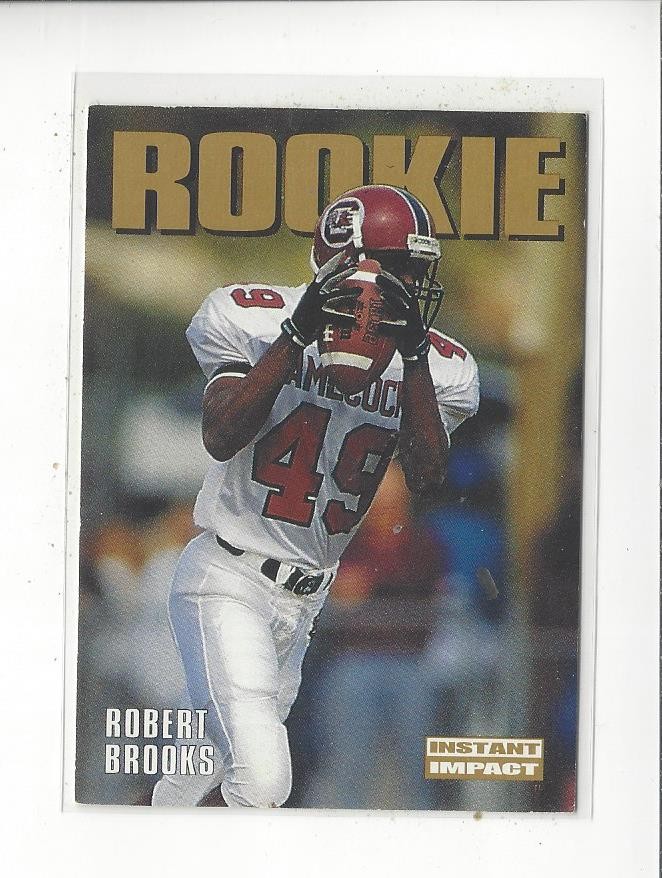1992 SkyBox Impact #333 Robert Brooks RC Rookie Packers
