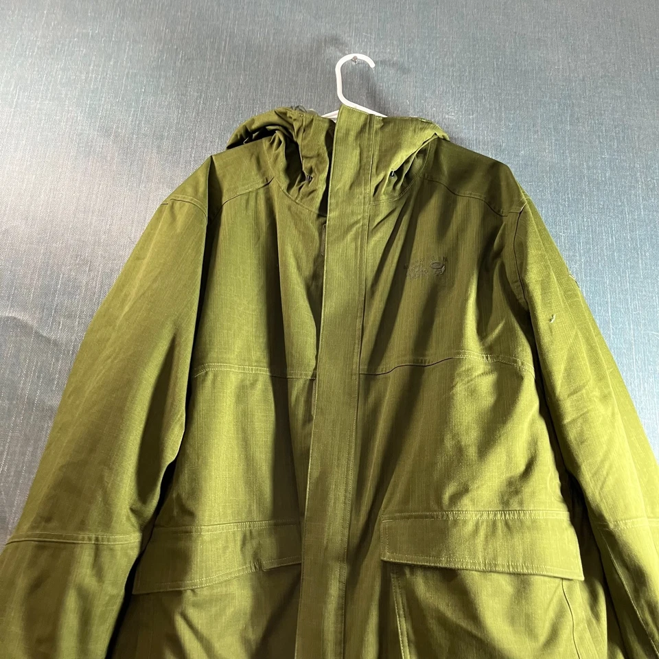 Chaqueta Mountain Hardwear Dry.Q Thermal.Q Hombre Talla XL Verde Impermeable Aislada Foto 2 de 4