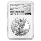 2020 (S) $1 American Silver Eagle NGC MS69 Emergency Production FDI ALS Label