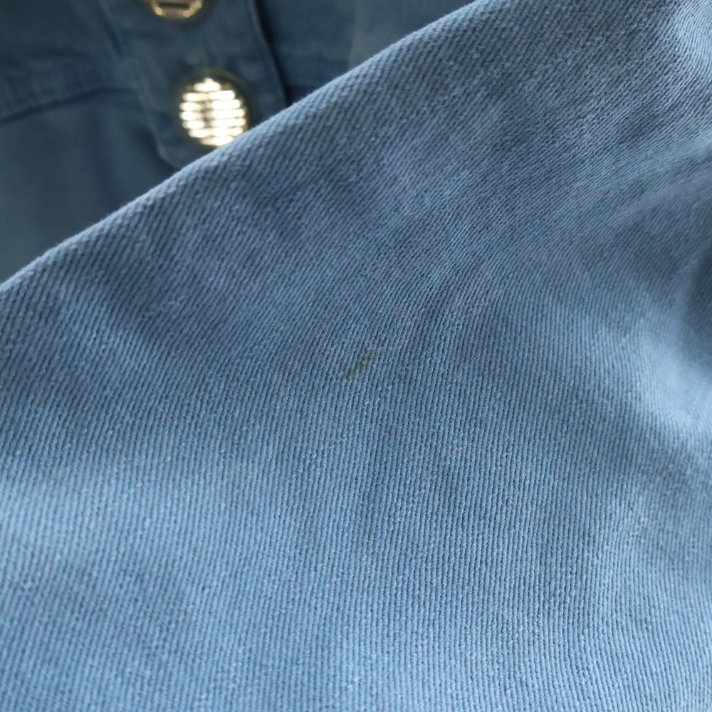 CHANEL Denim Material Coco Mark Button Zip Up Dre… - image 5