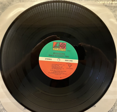 Banshee ‎– Race Against Time : 1989 LP EX (LOOKS UNPLAYED) PROMO W 