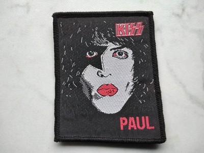 KISS  PATCH Original 80er Vintage PAUL STANLEY Aufnäher Hard Rock Glam Metal 