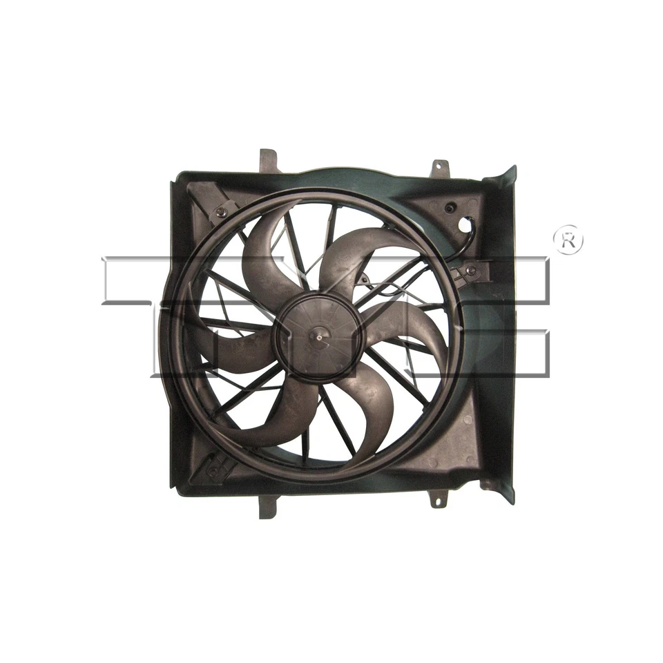 Conjunto de ventilador de refrigeración de doble radiador y condensador para 02-07 Jeep Liberty 3,7 L gasolina Foto 2 de 3