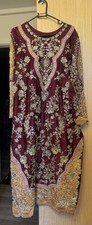 Pakistani Indian Wedding Party Wear Dress Size M