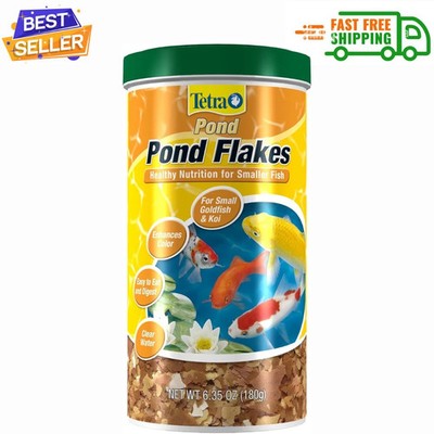 6.35 Oz Tetra Fish Food Flakes Balanced Diet Pond Koi Goldfish, Fast Shipping...
