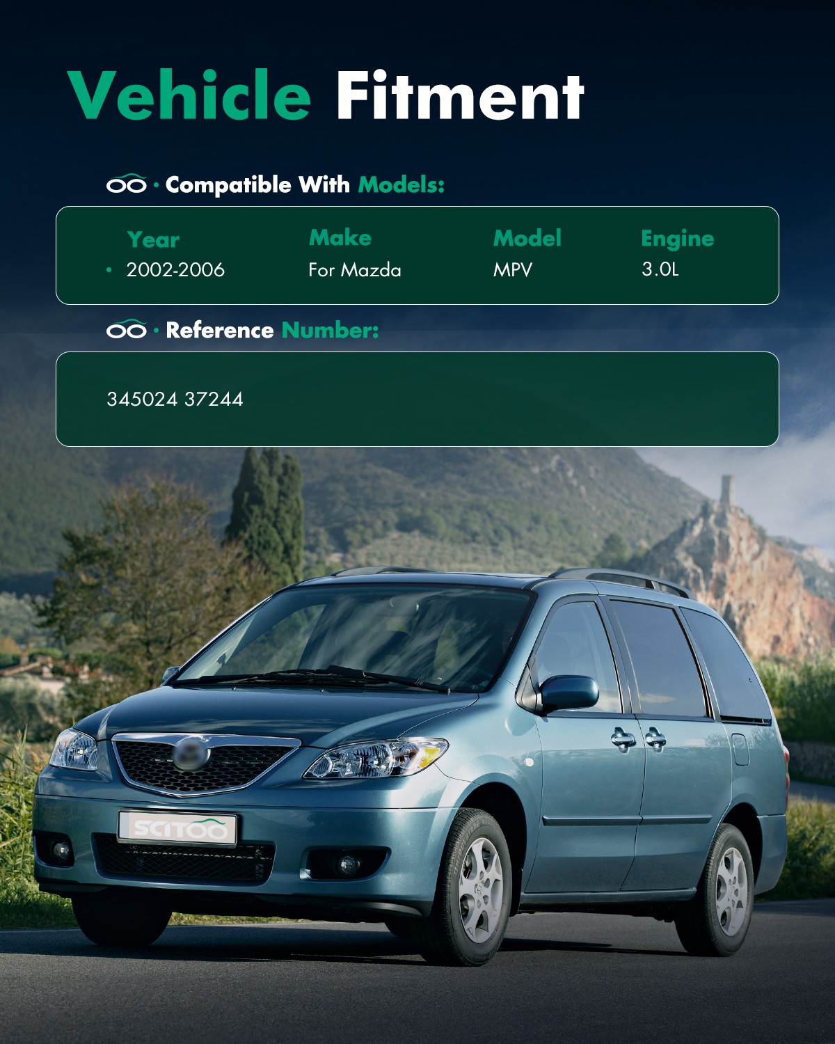 Rear Pair Left Right Shocks Struts For Mazda MPV 2000-2006 RWD 37244