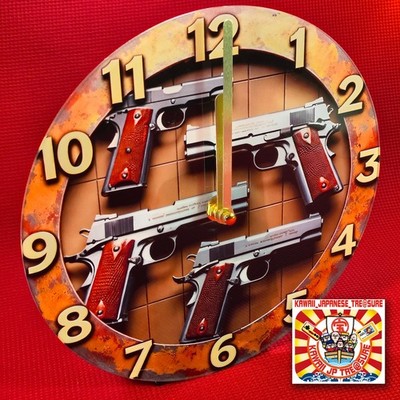 Resident Evil Leon S Kennedy 1911 Pistolenwanduhr 8 Zoll lautlos Acryl Dekor JP