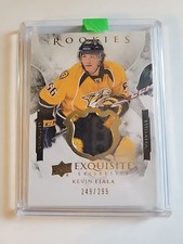 2015-16 UD Exquisite Collection Kevin Fiala Patch /299 Predators LA Kings