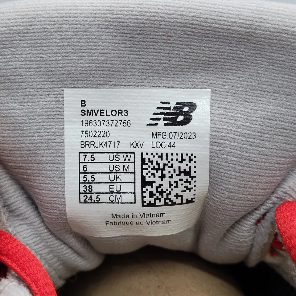 Botines de softbol New Balance X Velo V3 de metal para mujer EE. UU. 6 con múltiples cordones SMVELOR3 - Imagen 4 de 4