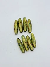 Glass Lampwork Beads Tube Jewelry Crafts 8 beads