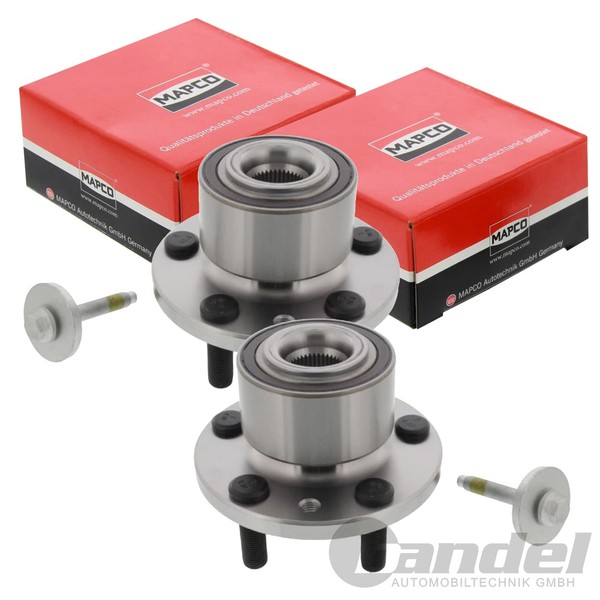 2X Mapco RADLAGER-SATZ Vorne Passend FüR Ford Galaxy S-MAX Land Rover Freelander-image