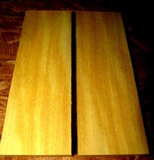 EIGHT (8) PIECES EXOTIC SANDED YELLOWHEART THIN WOOD LUMBER 12" X 4" X 1/4"