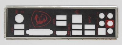 MSI X470 Gaming Plus Max - ATX Blende Slotblende IO Shield Slotblech (#16238)
