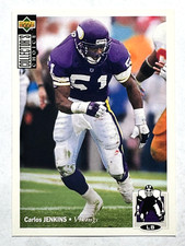 CARLOS JENKINS Minnesota Vikings 1994 Upper Deck Collector's Choice Card #209