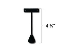 3 Black Velvet Earring T Stand Showcase Displays 4.75"
