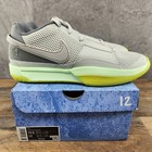 Nike Ja 1 Size 10.5 Mens Light Silver Granite Cyber Basketball Shoes