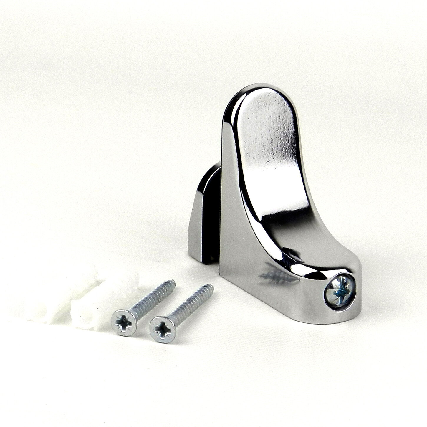 2x Pelican Support Shelf Brackets Adjustable Chrome Glass Clamps 525