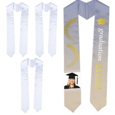 10pcs 60in Sublimation Graduation Stole Satin Sash Graduation Honor Stole Scarf